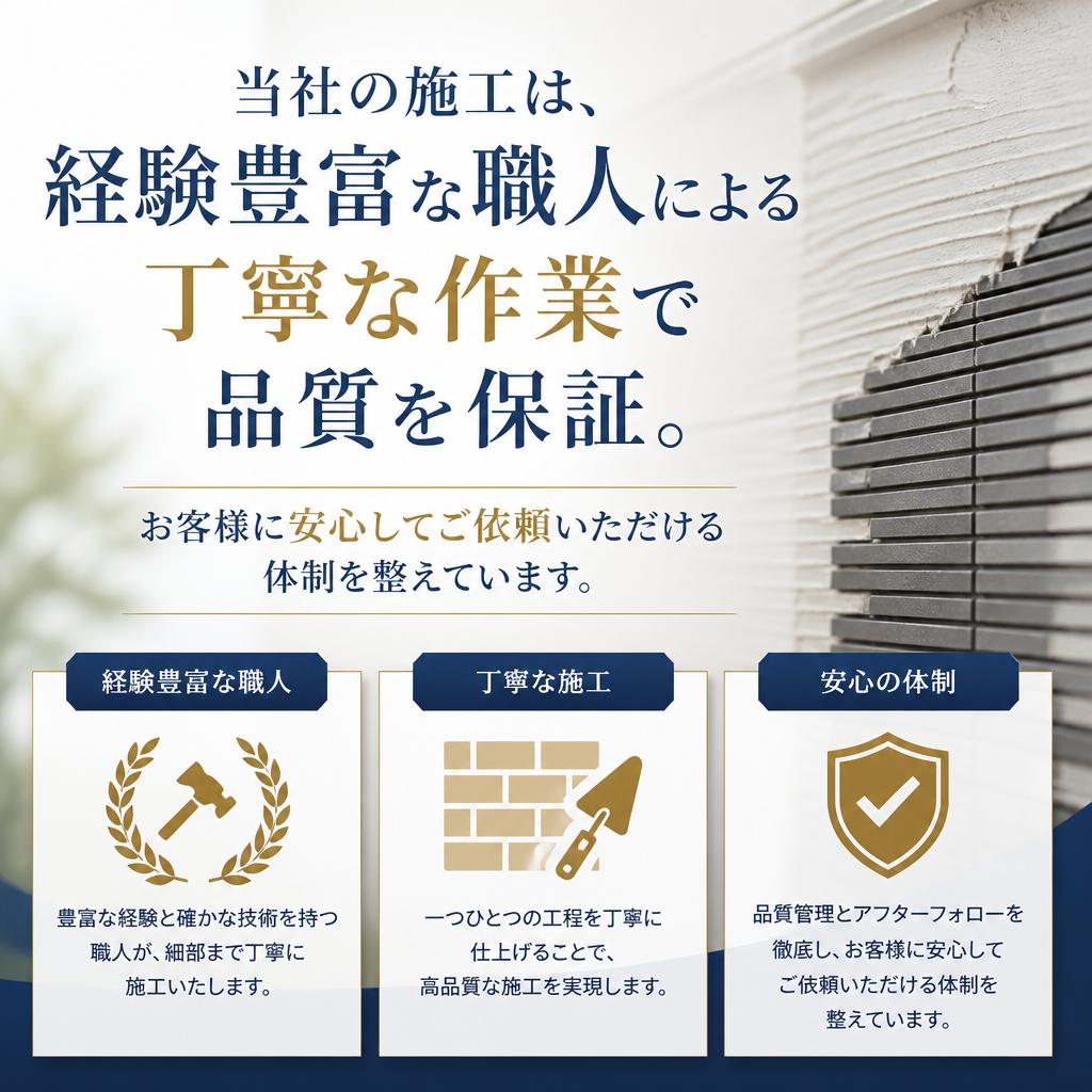 品質が生み出す安心感