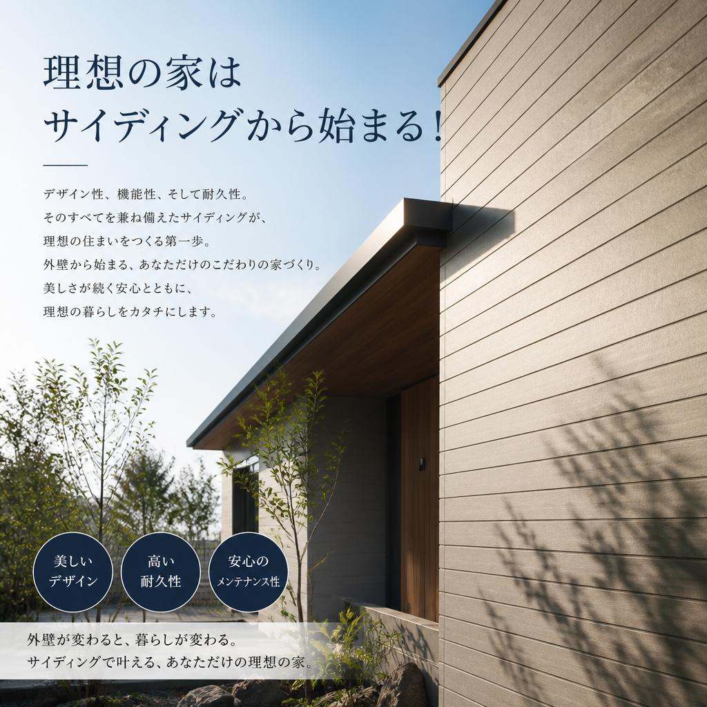 理想の家はサイディングから始まる！