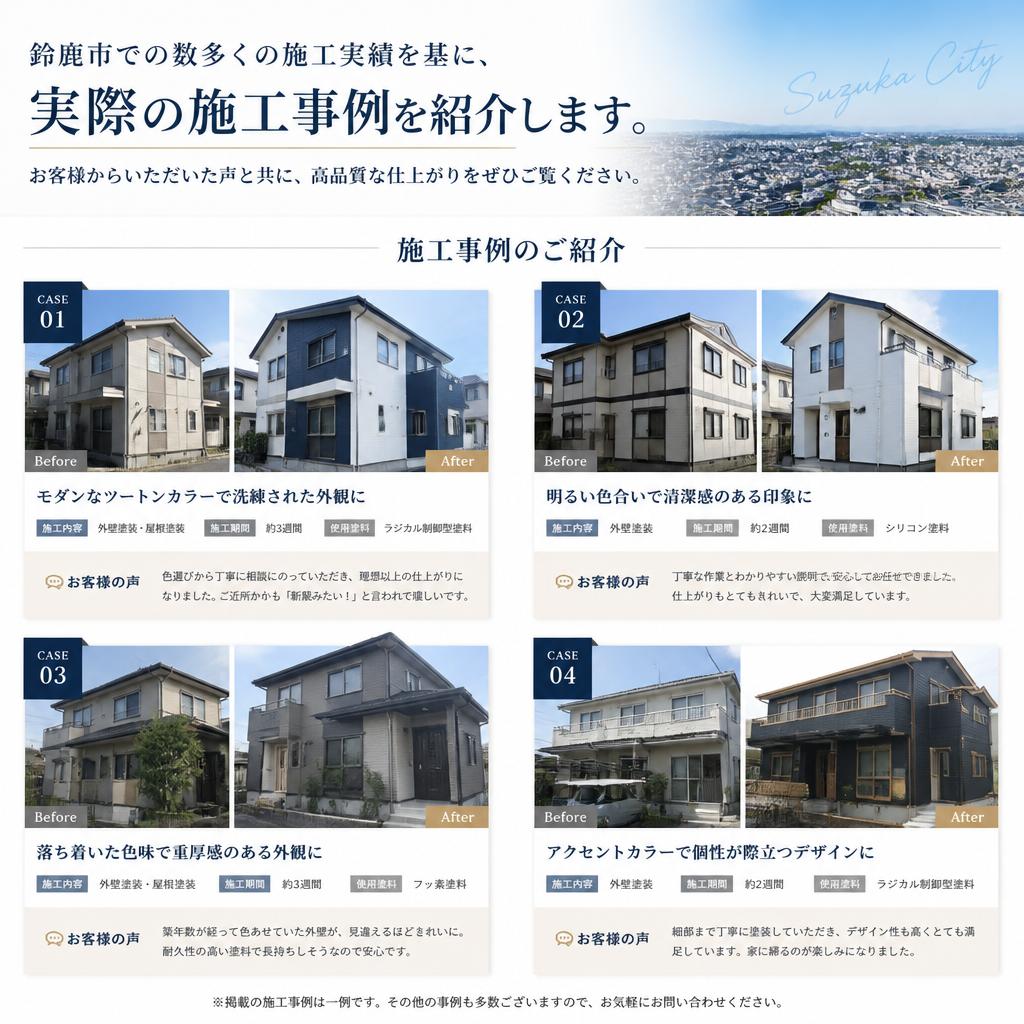 実績ある外装工事のご紹介