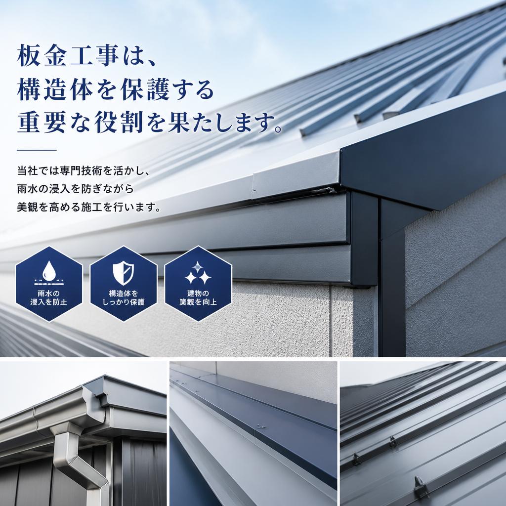 耐久性を支える板金工事