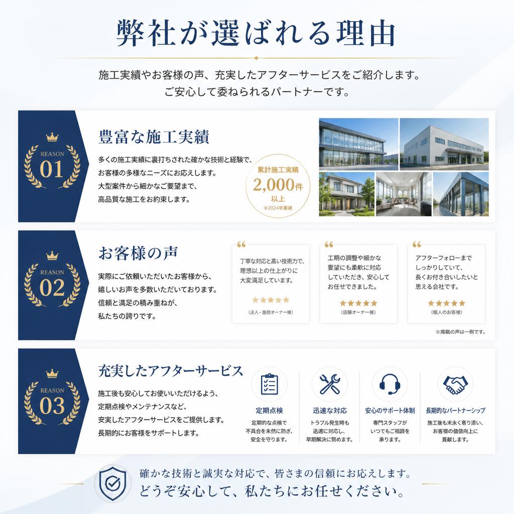 選ばれる理由