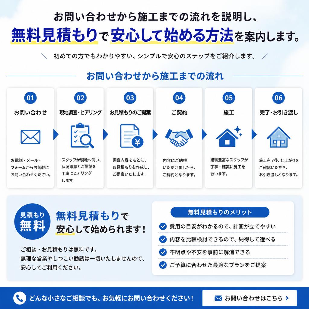 今すぐ無料見積もり！