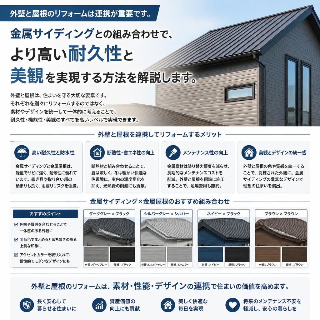 屋根リフォームとの相乗効果
