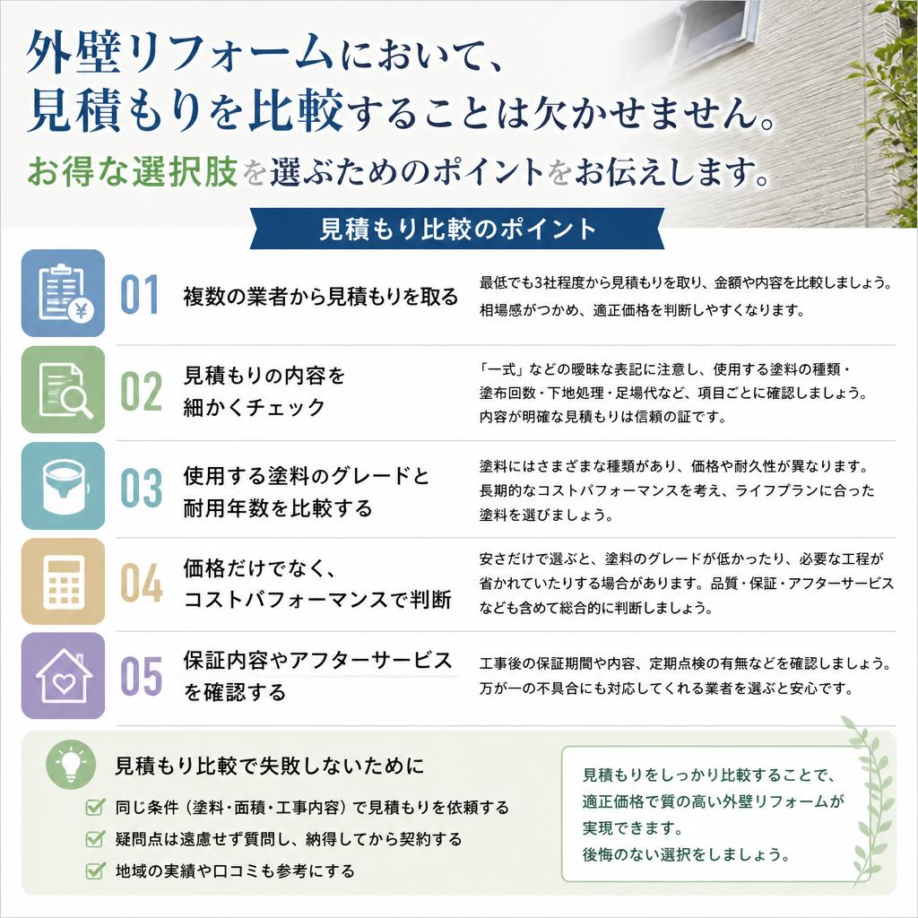 見積もり比較のススメ